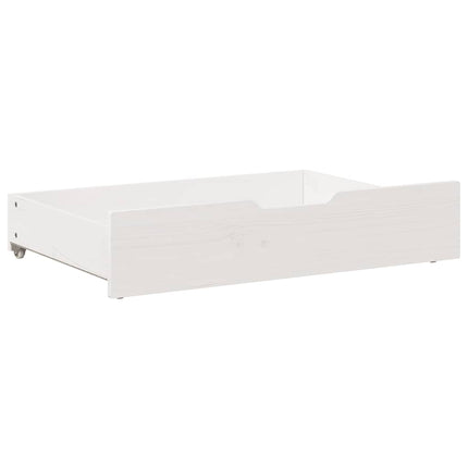 Cassettoni da Letto 2 pz Bianchi 80x55x16 cm in Legno di Pino
