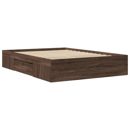 Giroletto senza Materasso Rovere Marrone 120x190 cm Truciolato