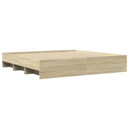 Giroletto senza Materasso Rovere Sonoma 200x200cm in Truciolato