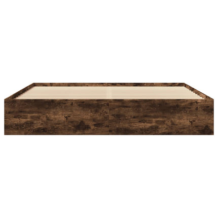 Giroletto senza Materasso Rovere Fumo 200x200 cm in Truciolato