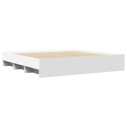 Giroletto senza Materasso Bianco 180x200 cm Legno Multistrato