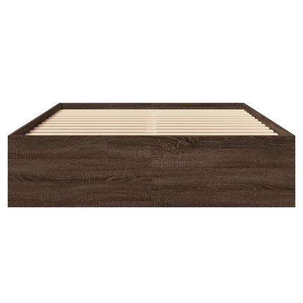 Giroletto senza Materasso Rovere Marrone 140x200 cm Truciolato