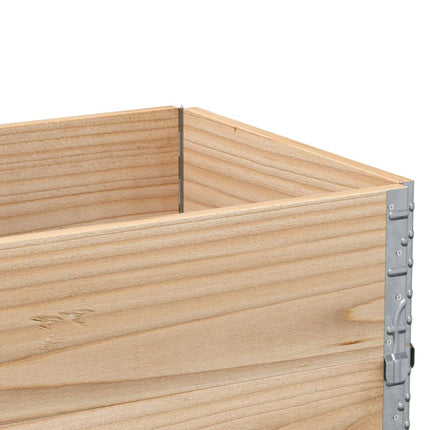 Paretali per Pallet 2 pz 100x50 cm in Legno Massello di Pino
