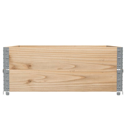 Paretali per Pallet 2 pz 100x100 cm in Legno Massello di Pino