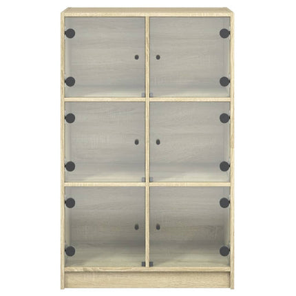 Credenza con Ante Rovere Sonoma 68x37x109 cm Legno Multistrato