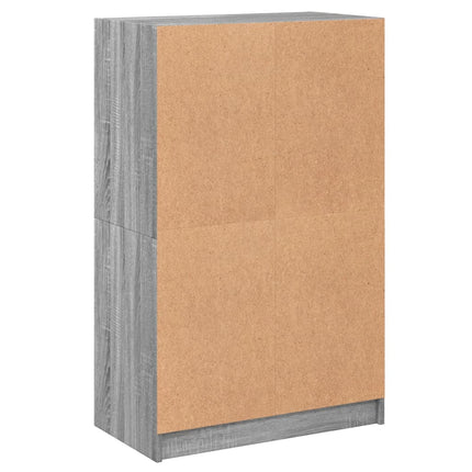 Credenza con Ante Grigio Sonoma 68x37x109 cm Legno Multistrato