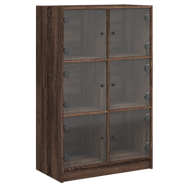 Credenza con Ante Rovere Marrone 68x37x109 cm Legno Multistrato