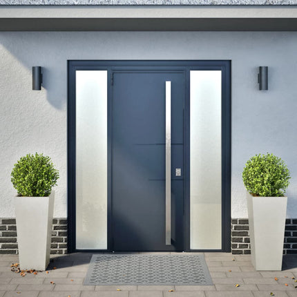Fioriere da Giardino 2 pz 35x35x75 cm in Acciaio Inox