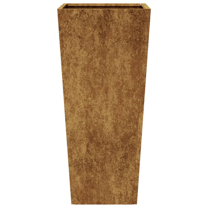 Fioriere da Giardino 2 pz 35x35x75 cm in Acciaio Corten