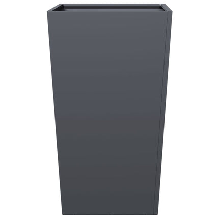 Fioriere da Giardino 2 pz Antracite 45x45x75 cm in Acciaio