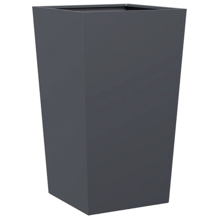Fioriere da Giardino 2 pz Antracite 45x45x75 cm in Acciaio