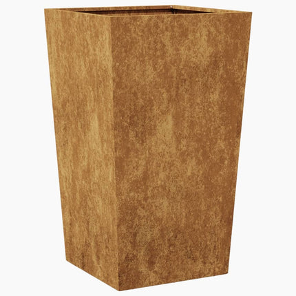 Fioriera da Giardino 45x45x75 cm in Acciaio Corten