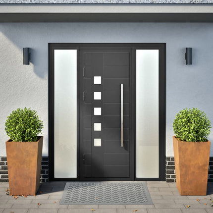Fioriere da Giardino 2 pz 45x45x75 cm in Acciaio Corten