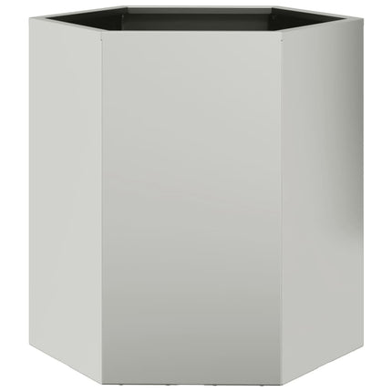 Fioriere da Giardino 2 pz Esagono 46x40x45 cm in acciaio corten