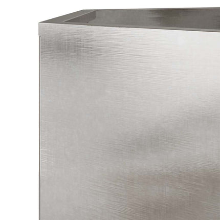 Fioriera da Giardino Esagono 69x60x45 cm in Acciaio Inox