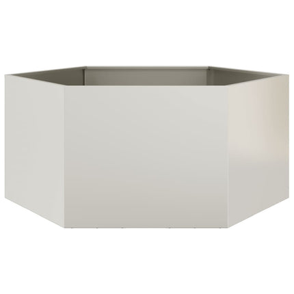 Fioriera da Giardino Esagono 104x90x45 cm in acciaio corten