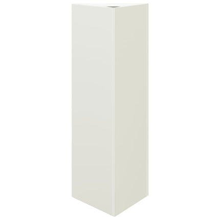 Fioriere 2 pz Bianche Triangolari 30x26x75 cm in Acciaio
