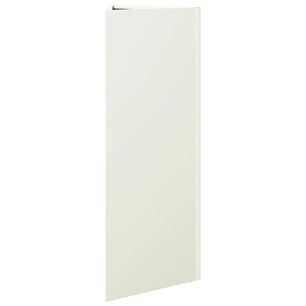 Fioriere 2 pz Bianche Triangolari 30x26x75 cm in Acciaio