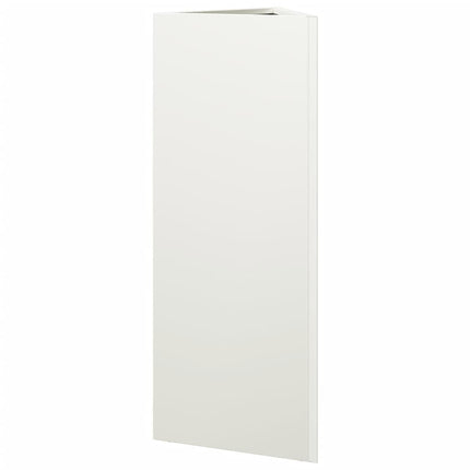 Fioriere 2 pz Bianche Triangolari 30x26x75 cm in Acciaio
