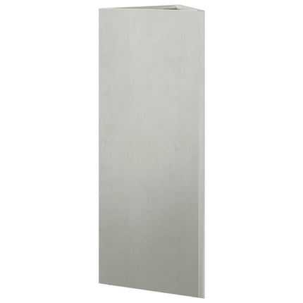 Fioriera da Giardino Triangolare 30x26x75 cm in Acciaio Inox