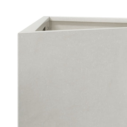 Fioriera da Giardino Triangolare 30x26x75 cm in Acciaio Inox
