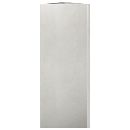 Fioriere da Giardino 2 pz Triangolari 35x35x75 cm Acciaio Inox