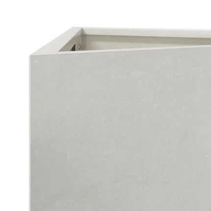 Fioriere da Giardino 2 pz Triangolari 35x35x75 cm Acciaio Inox