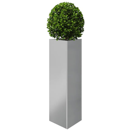 Fioriere 2 pz Triangolari 30x26x75 cm in Acciaio Zincato