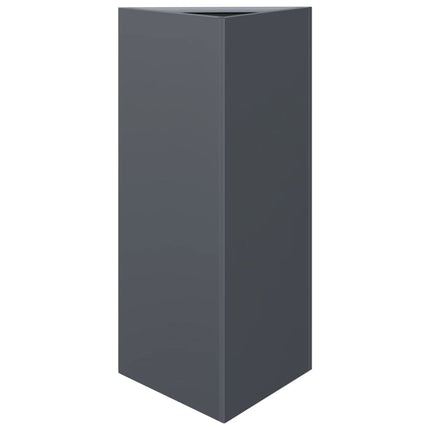 Fioriera Antracite Triangolare 40x34,5x70 cm in Acciaio