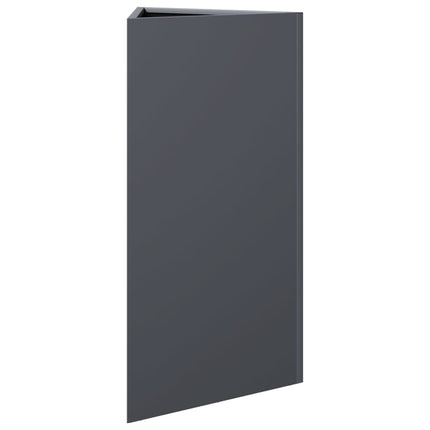 Fioriera Antracite Triangolare 40x34,5x70 cm in Acciaio