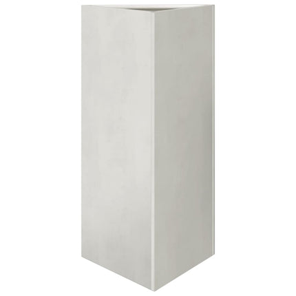 Fioriera da Giardino Triangolare 40x34,5x70 cm in Acciaio Inox