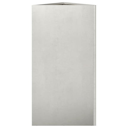 Fioriera da Giardino Triangolare 40x34,5x70 cm in Acciaio Inox
