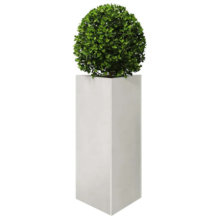Fioriere da Giardino 2 pz Triangolari 40x40x75 cm Acciaio Inox