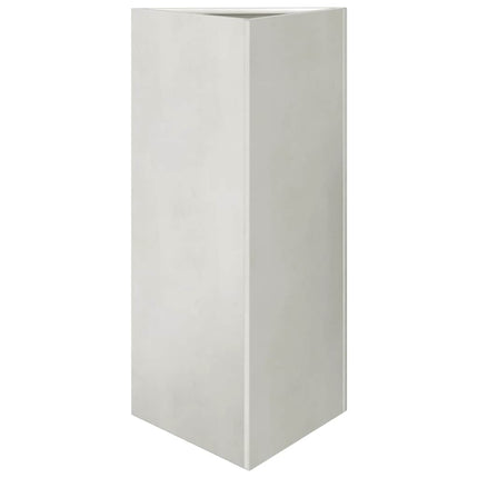 Fioriere da Giardino 2 pz Triangolari 40x40x75 cm Acciaio Inox