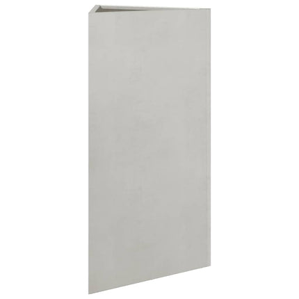 Fioriere da Giardino 2 pz Triangolari 40x40x75 cm Acciaio Inox