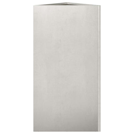 Fioriere da Giardino 2 pz Triangolari 40x40x75 cm Acciaio Inox