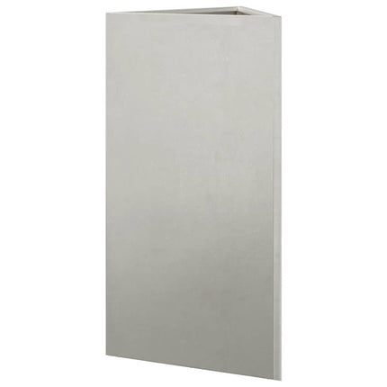 Fioriere da Giardino 2 pz Triangolari 40x40x75 cm Acciaio Inox