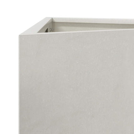 Fioriere da Giardino 2 pz Triangolari 40x40x75 cm Acciaio Inox