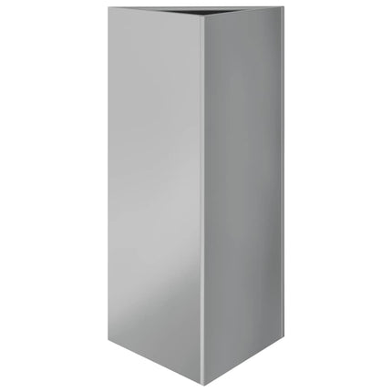Fioriere 2 pz Triangolari 40x40x75 cm in Acciaio Zincato