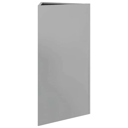 Fioriere 2 pz Triangolari 40x40x75 cm in Acciaio Zincato