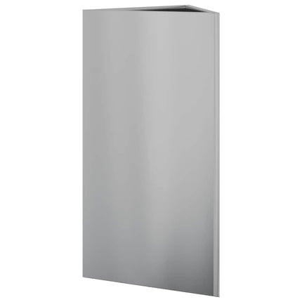 Fioriere 2 pz Triangolari 40x40x75 cm in Acciaio Zincato