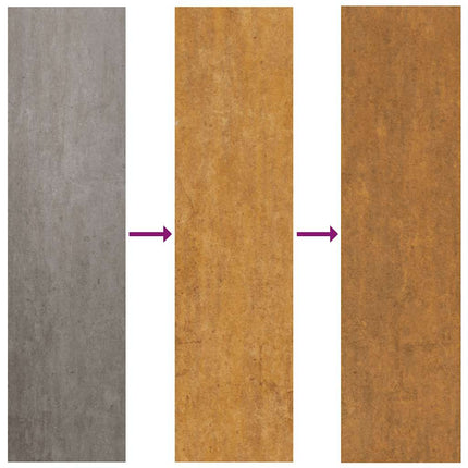Fioriere da Giardino 2 pz Triangolari 40x40x75cm Acciaio Corten