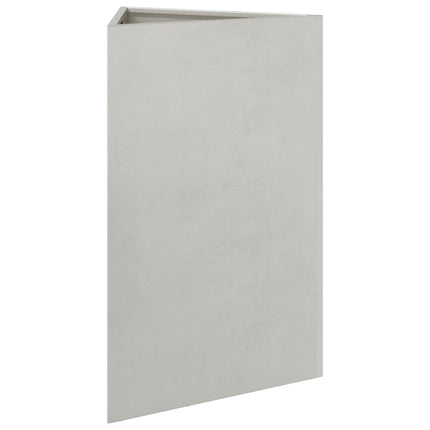 Fioriere da Giardino 2 pz Triangolari 50x43x75 cm Acciaio Inox