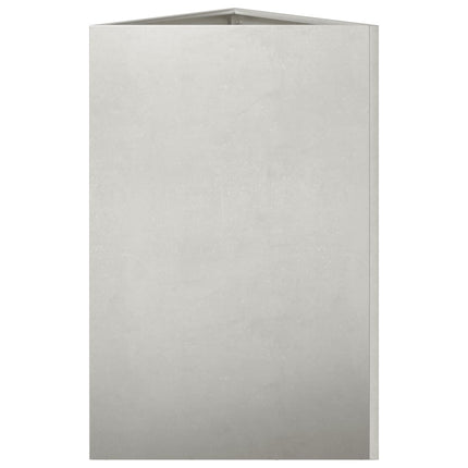 Fioriere da Giardino 2 pz Triangolari 50x43x75 cm Acciaio Inox