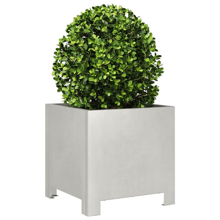 Fioriere da Giardino 2 pz 30x30x30 cm in Acciaio Inossidabile