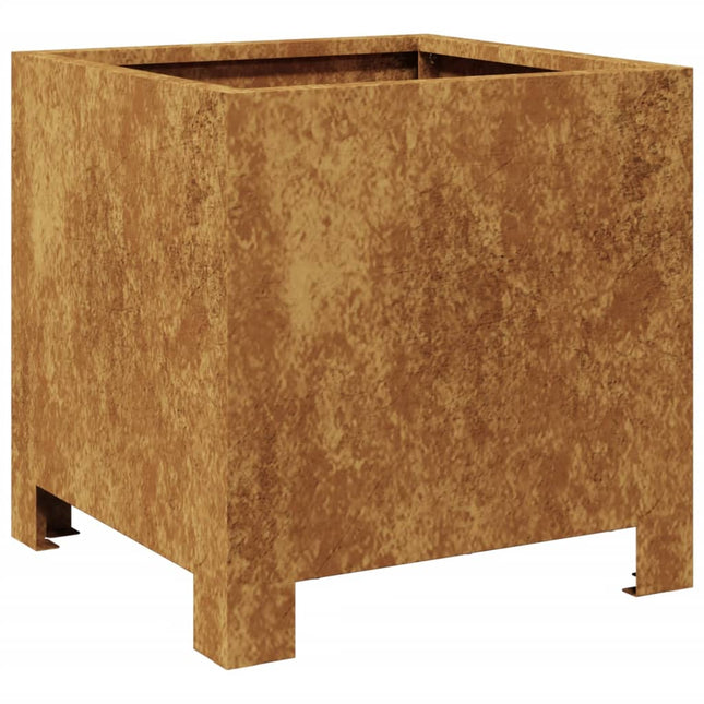 Fioriera da Giardino 30x30x30 cm in Acciaio Corten