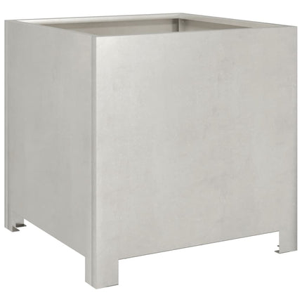 Fioriere da Giardino 2 pz 40x40x40 cm in Acciaio Inox