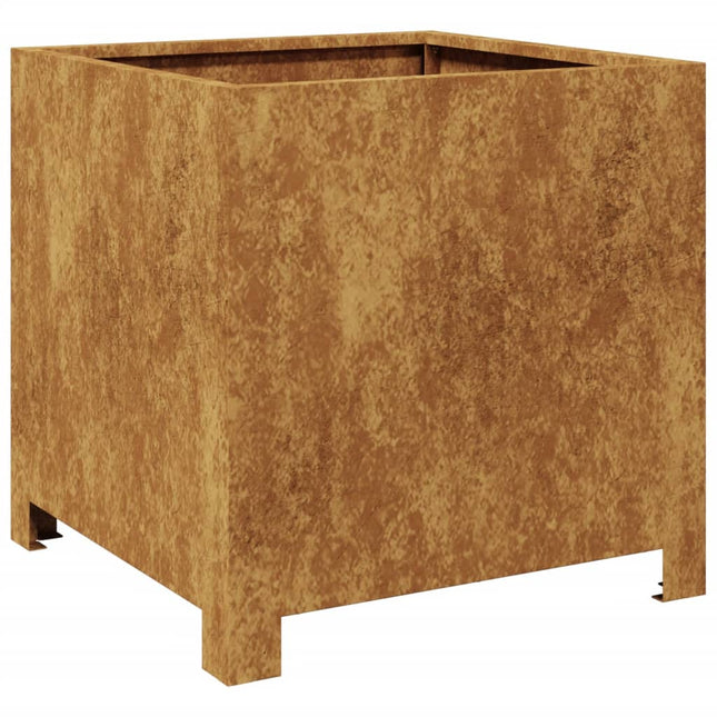 Fioriera da Giardino 40x40x40 cm in Acciaio Corten