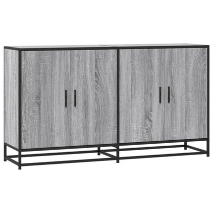 Credenza Grigio Sonoma 134x35x76 cm in Truciolato