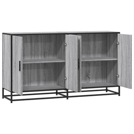Credenza Grigio Sonoma 134x35x76 cm in Truciolato